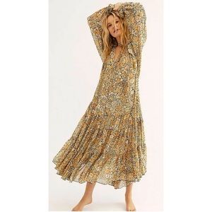 Free People Feelin Groovy Dress - Black Combo